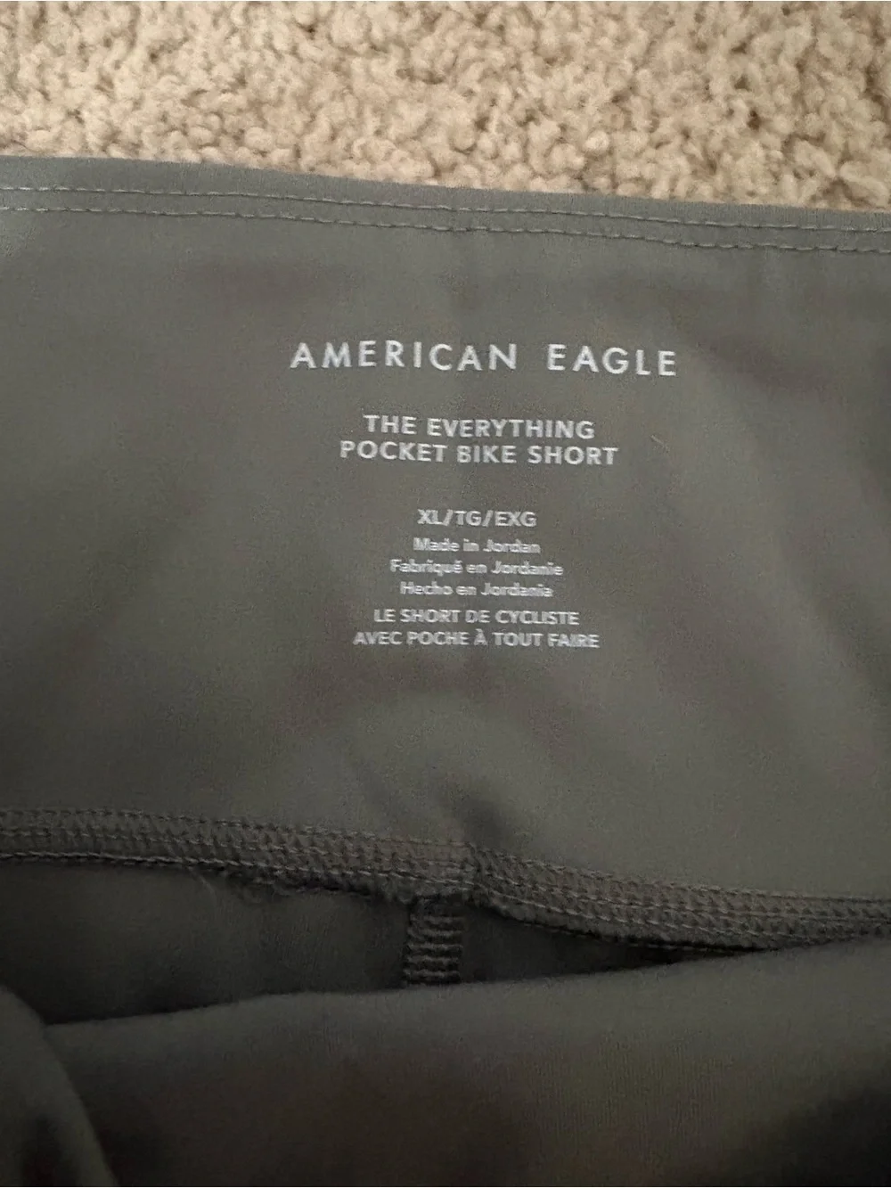 American Eagle The Everything Pocket Bike Short - Gray Green - Picture 2 of 3